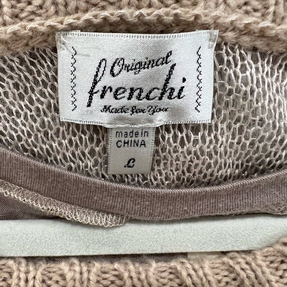 Frenchi Tan Sweater with Undershirt - Picture 4 of 9